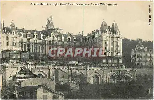 Ansichtskarte AK Aix les Bains Regina Grand Hotel Bernascon et a Droite Villa Bernascon