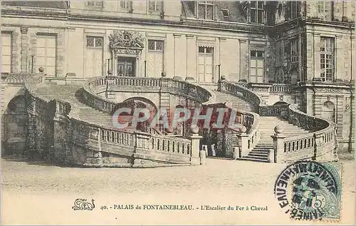 Cartes postales Palais de Fontainebleau l'Escalier du Fer a Cheval