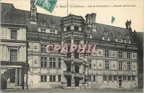 Cartes postales Blois le Chateau Aile de Francois 1er Facade sur la Cour