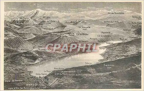 Ansichtskarte AK Annecy ligne d'Aix les Bains