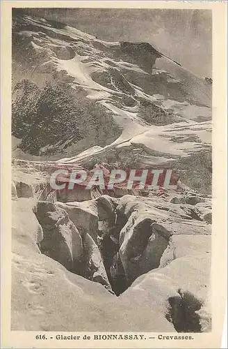 Cartes postales Glacier de Bionnassay Crevasses