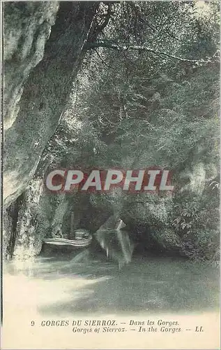 Cartes postales Gorges du Sierroz Dans les Gorges Bateau