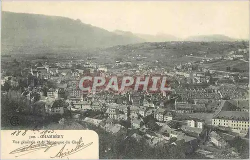 Ansichtskarte AK Chambery Vue Generale et la Montagne du Chat