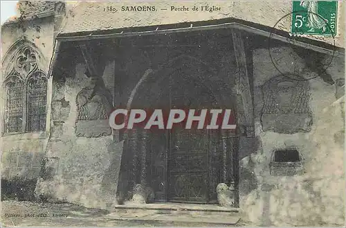 Cartes postales Samoens Porche de l'Eglise