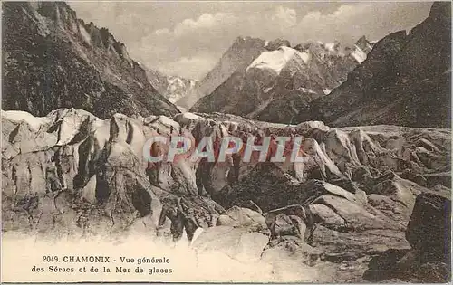 Ansichtskarte AK Chamonix Vue Generale des Seracs et de la Mer de Glace