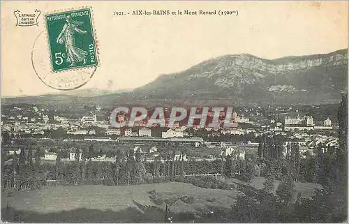 Cartes postales Aix les Bains et le Mont Blanc (1500 m)