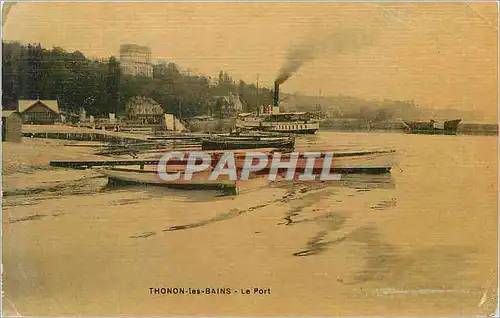 Cartes postales Thonon les Bains Le Port Bateau