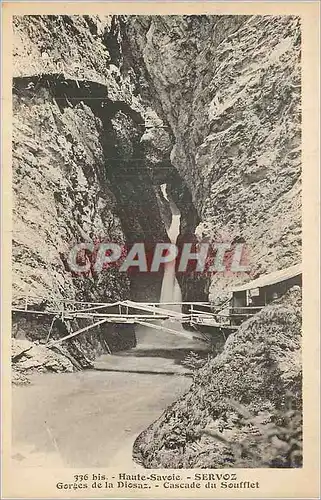 Ansichtskarte AK Servoz Haute Savoie Gorges de la Diosaz Cascade du Soufflet