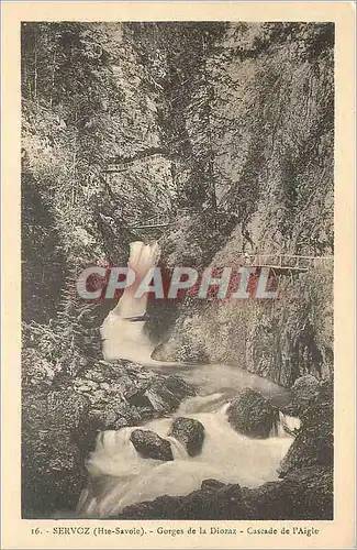 Ansichtskarte AK Servoz (Hte Savoie) Gorges de la Diosaz Cascade de l'Aigle
