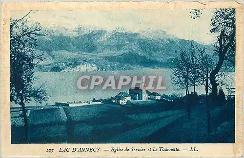 Ansichtskarte AK Lac d'Annecy Eglise de Servier et la Tournette