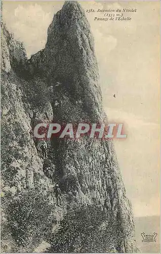 Cartes postales Ascension du Nivolet (1553m) Passage de l'Echelle