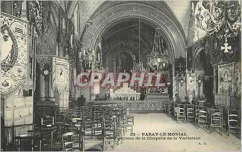 Cartes postales Paray le Monial Interieur de la Chapelle de la Visitation