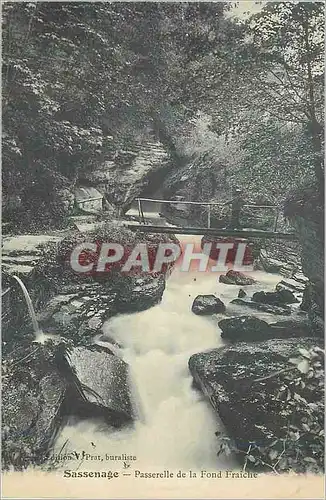 Cartes postales Sassenage Passerelle de la Fond Fraiche
