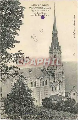 Cartes postales Les Vosges Pittoresques Domremy la Basilique Vue du Bois Chenu