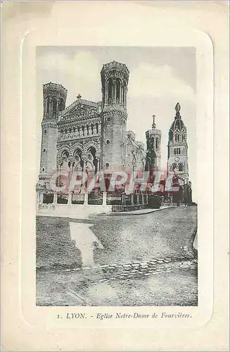 Cartes postales Lyon Eglise  Notre Dame de Fourvieres