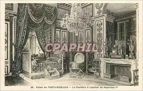 Ansichtskarte AK Palais de Fontainebleau la Chambre a Coucher de Napoleon 1er