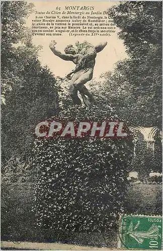 Cartes postales Montargis Statue du Chien de Montargis