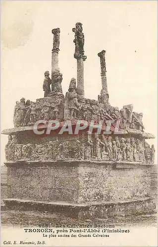Cartes postales Tronoen pres de Pont l'Abbe (Finistere) Les Calvaires Bretons