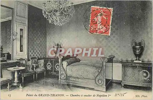 Cartes postales Palais du Grand Trianon Chambre a Coucher de Napoleon 1er