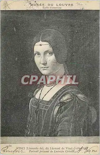 Cartes postales Musee du Louvre Ecole Florentine Vinci (Lionardo da)