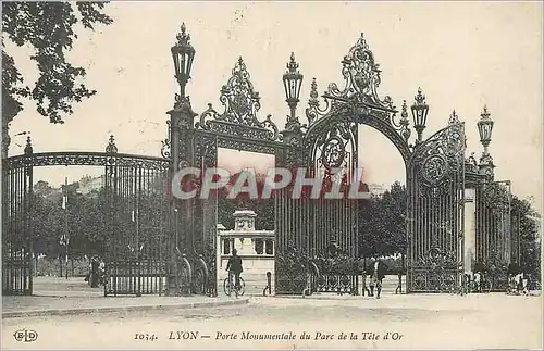 Ansichtskarte AK Lyon Porte Monumentale du Parc de la Tete d'Or