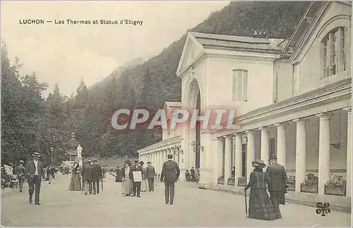 Cartes postales Luchon les Thermes et Statue d'Etigny