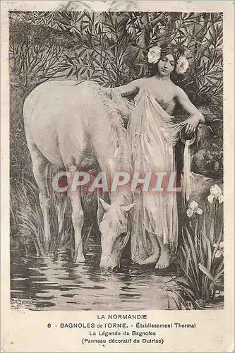 Cartes postales Bagnoles de l'Orne Etablissement Thermal la Normandie Cheval