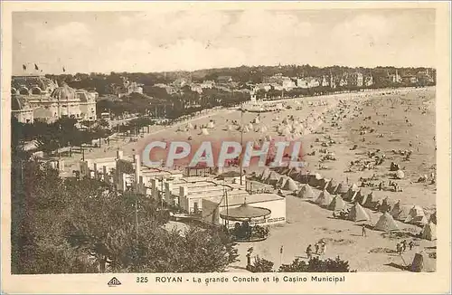 Cartes postales Royan la Grande Conche et le Casino Municipal