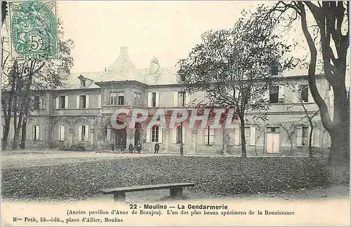 Cartes postales Moulins la Gendarmerie