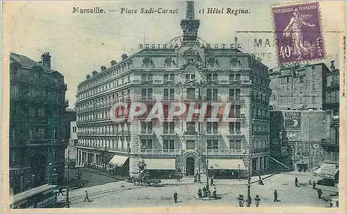 Cartes postales Marseille Place Sadi Carnot et Hotel Regina