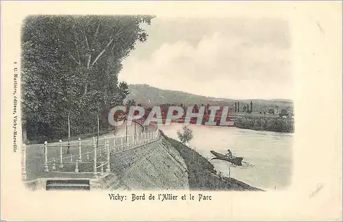 Ansichtskarte AK Vichy Bord de l'Allier et le Parc