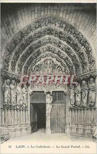 Cartes postales Laon la Cathedrale