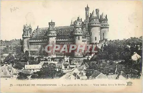 Ansichtskarte AK Chateau de Pierrefonds Vue Prise de la Roche