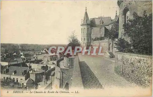 Cartes postales Dreux le Chemin de Ronde du Chateau
