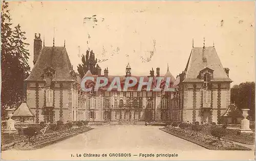 Cartes postales Le Chateau de Grosbois Facade Principale