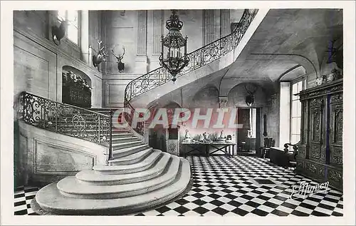 Moderne Karte Chateau d'Anet (E et L) Vestibule d'entree et grand escalier construit par le Duc de Vendome