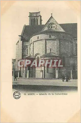 Cartes postales Agen Abside de la Cathedrale