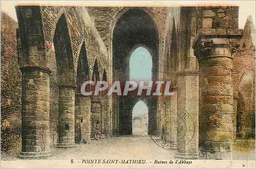 Ansichtskarte AK Pointe Saint Mathieu Ruines de l'Abbaye