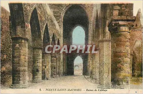 Cartes postales Pointe Saint Mathieu Ruines de l'Abbaye