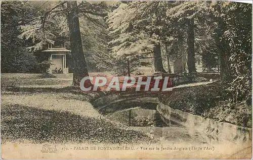 Cartes postales Palais de Fontainebleau Vue sur le Jardin Anglais