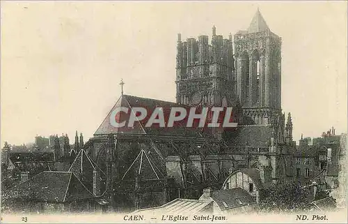 Cartes postales Caen l'Eglise Saint Jean