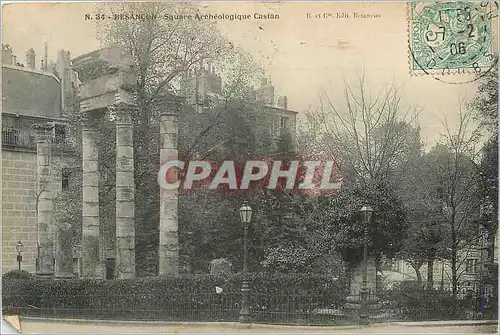 Cartes postales Besancon Square Archeologique Castan