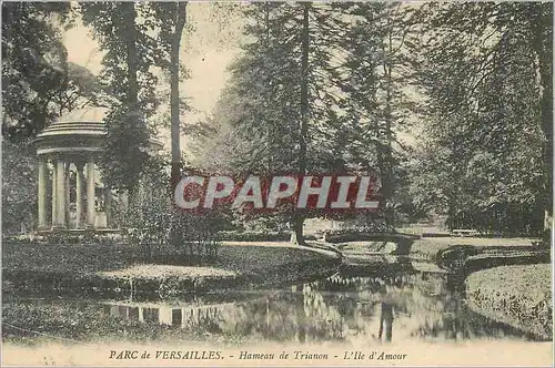 Moderne Karte Parc de Versailles Hameau de Trianon l'Ile d'Amour