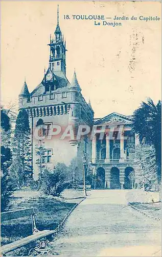 Cartes postales Toulouse Jardin du Capitole le Donjon