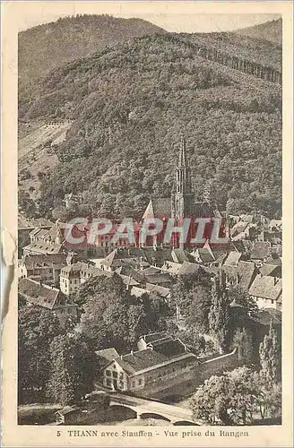 Cartes postales Thann avec Stauffen Vue prise du Bangen