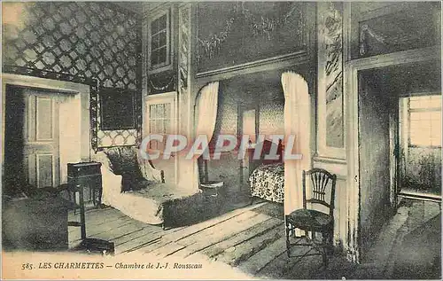 Cartes postales Les Charmettes Chambre de J J Rousseau