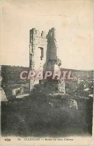 Ansichtskarte AK Ollioules Ruines du Vieux Chateau