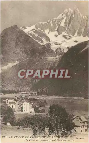 Cartes postales Le Pratz de Chamonix et le Dru