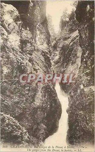 Cartes postales Chamonix les Gorges de la Diosaz a Servoz