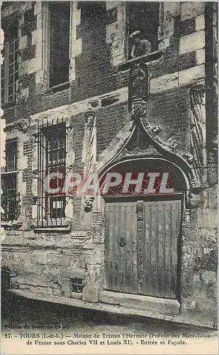 Cartes postales Tours (I et L) Maison du Tristan l'Hermite Prevot des marechaux de France sous Charles VII et Lo